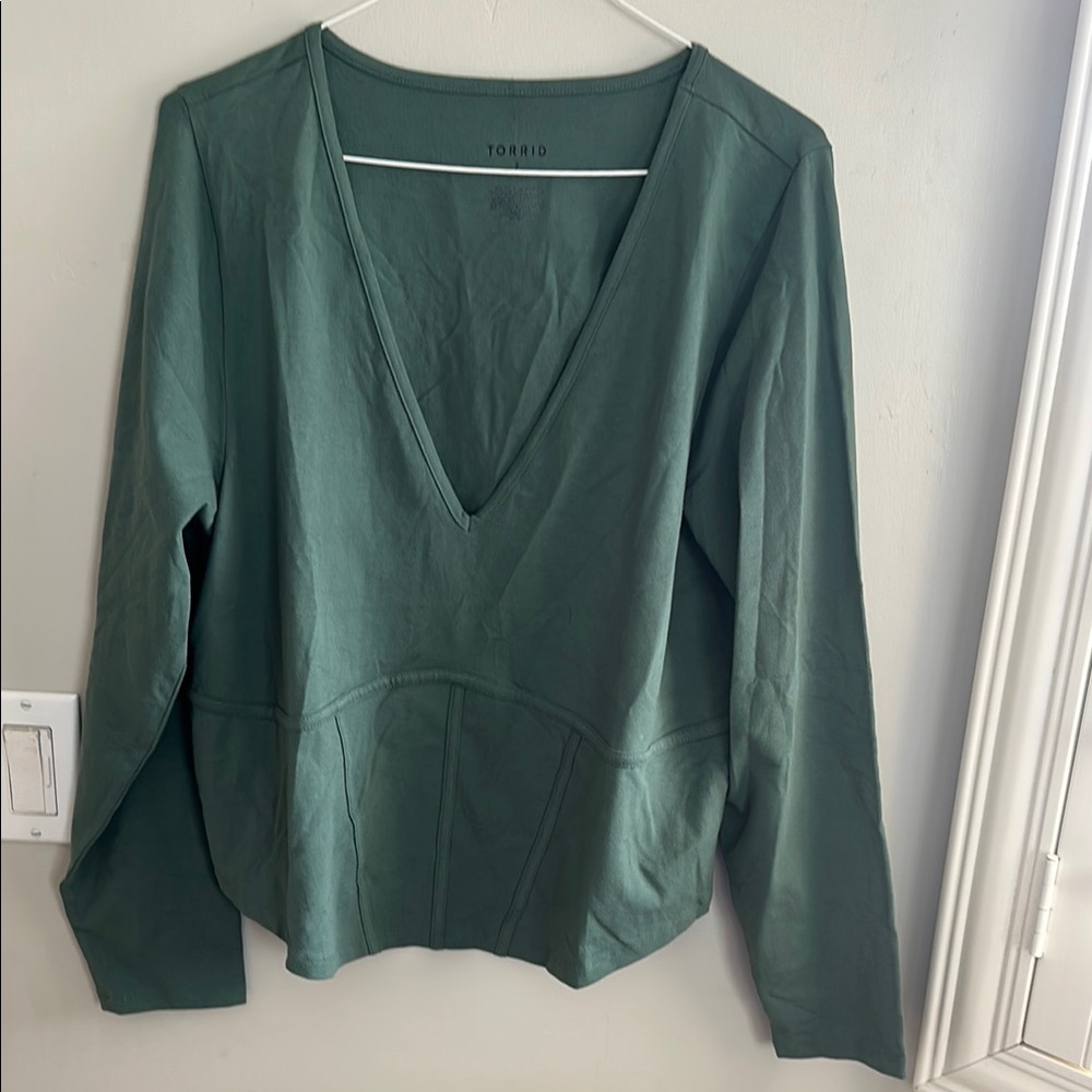 Foxy V-Neck Corset Crop Top